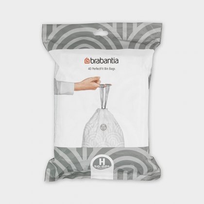 Brabantia Perfect Fit Bin Bags Size H - 40 Bags