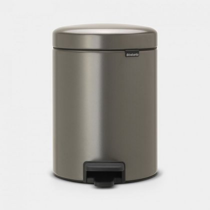 Brabantia newIcon 5 Litre Pedal Bin in Platinum