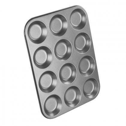 Chef Aid 12 Cup Shallow Bun Tin