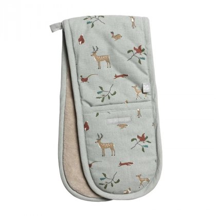 Sophie Allport 100% Cotton Double Oven Glove - Woodland