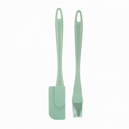 Fusion Twist 2 Pack Mini Pastry Brush & Jar Scraper Set - Mint