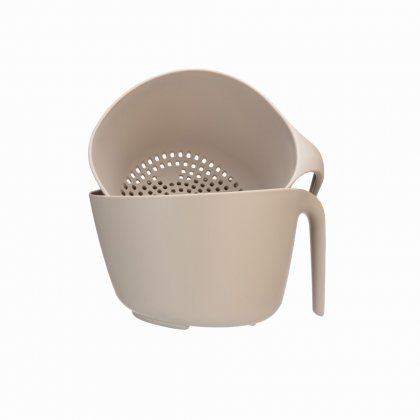 Fusion Twist Mixing Bowl & Colander Set Grey
