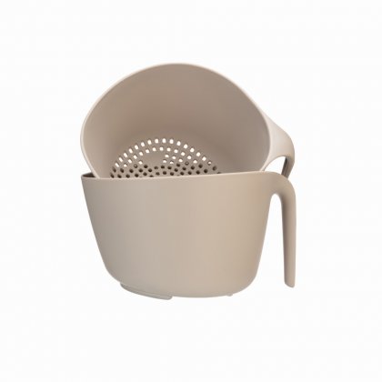 Fusion Twist Mixing Bowl & Colander Set - Grey