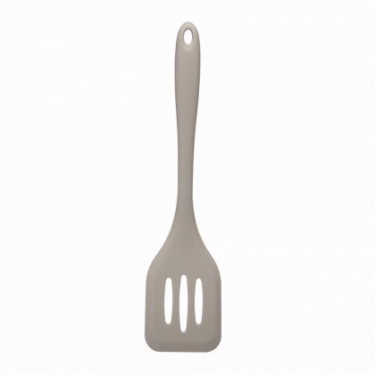Fusion Twist Silicone Slotted Turner - Grey