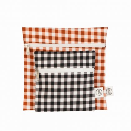 &Again Cotton Zipped Snack Bags (Pack of 2)