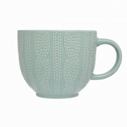 Siip Fundamental Embossed Knit Mug - Turquoise