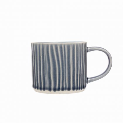 Siip Embossed Lines Mug Navy