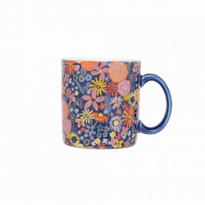 Siip Posy Floral Mug Navy