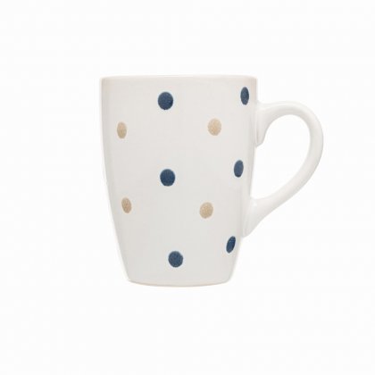 Siip Fundamental Reactive Glaze Spot Mug - Blue & Beige