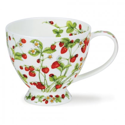 Dunoon Skye Shape Fine Bone China Mug 600ml - Wild Strawberries