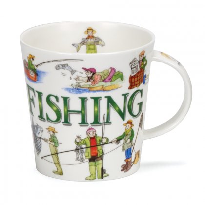 Dunoon Cairngorm Shape Fine Bone China Mug - Sporting Antics Fishing