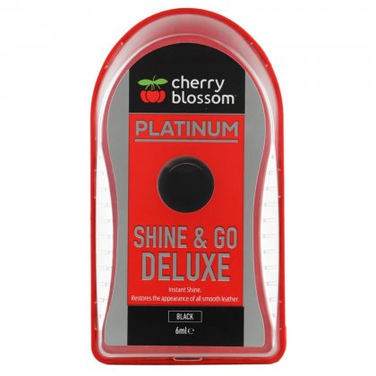 Cherry Blossom Shine & Go Deluxe Shoe Polish Sponge 6ml - Black