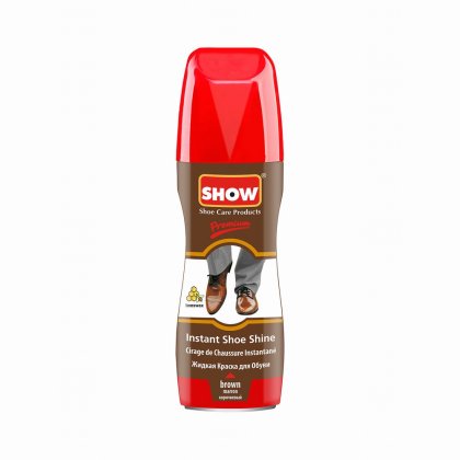 Shoe-String Instant Shine Shoe Liquid - Brown 75ml