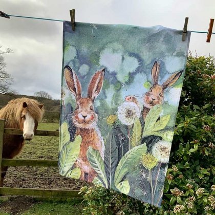 Alex Clark Tea Towel - Amongst the Dandelions