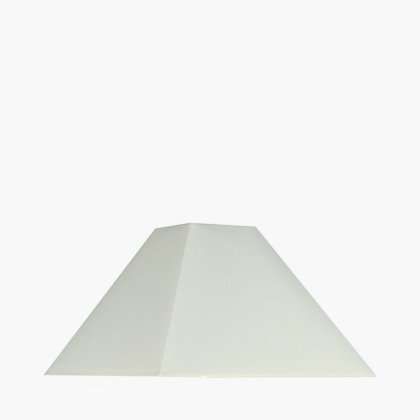 Pacific Lifestyle Pyramid Cotton Tapered Square Lampshade 48cm - Cream