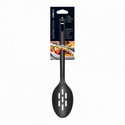 Chef Aid Black Nylon Slotted Spoon