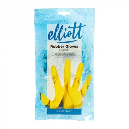 Elliotts Yellow Rubber Gloves - Large