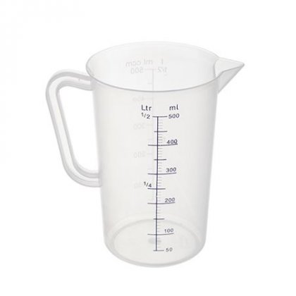 Zodiac Sunnex Polypropylene Measurng Jug - 0.5lt Clear