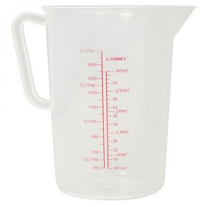 Zodiac Sunnex Polypropylene Measurng Jug - 3lt Clear