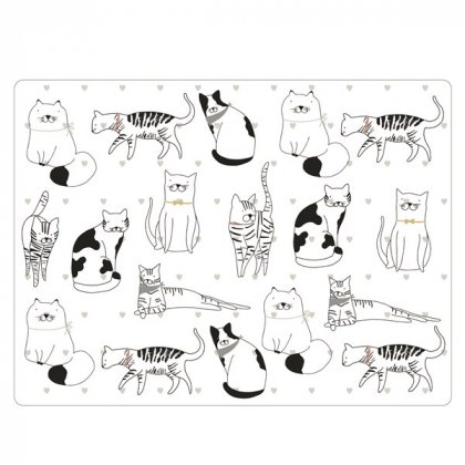 The English Tableware Company - Playful Pets Set of 4 Placemats - Cats