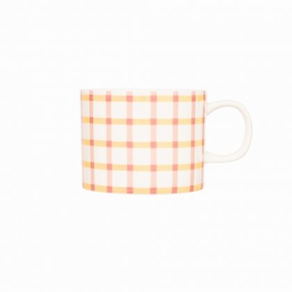 Siip Gingham Short Mug Pink