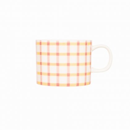 Siip Fundamental Gingham Short Mug Pink