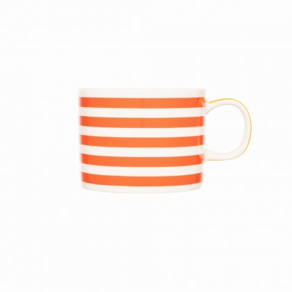 Siip Horizontal Stripe Short Mug Red