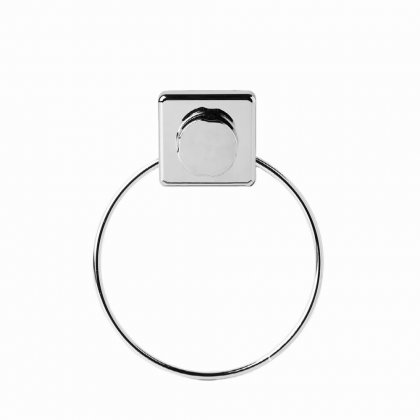 Sabichi Suction & Screw Fix Chrome Towel Ring