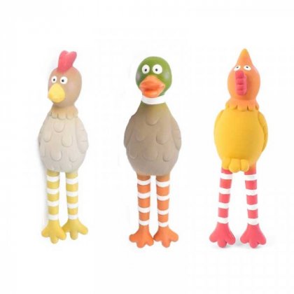 Zoon Latex Dog Toy - Large Squawker (Assorted)