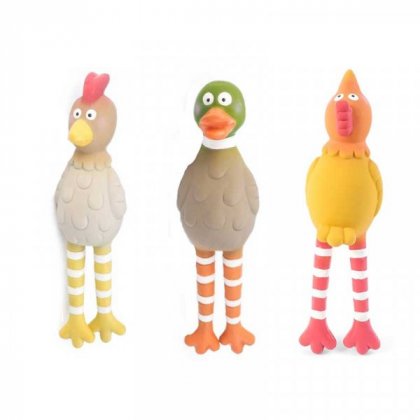 Zoon Latex Dog Toy - Squawker (Assorted)