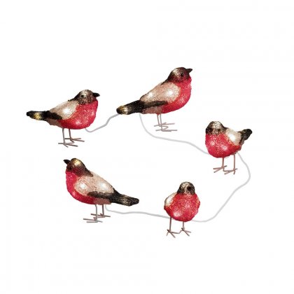 Konstsmide Acrylic Bullfinch 5 Piece Set