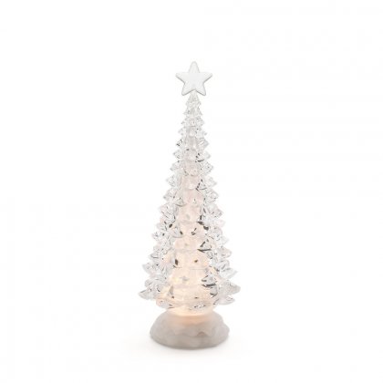 Konstsmide Battery Operated Acrylic Christmas Tree with Warm White LED