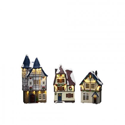 Konstsmide Set of 3 small Houses