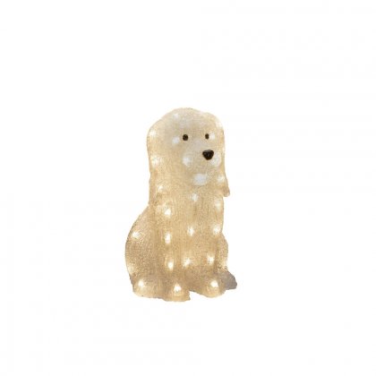 Konstsmide Acrylic LED Sitting Dog 31cm