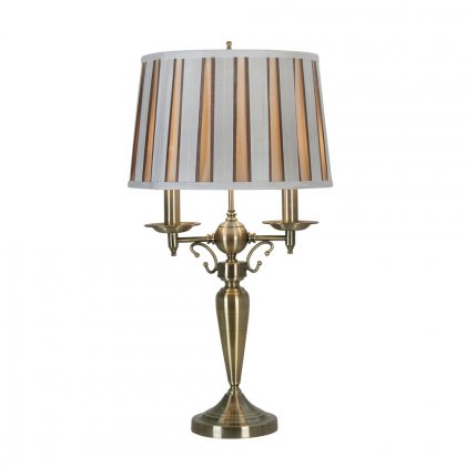 Oaks Lighting Wesh Table Lamp Gold