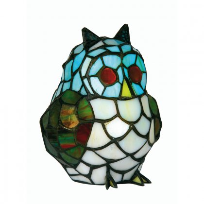 Oaks Lighting Tiffany Style Owl Novelty Light