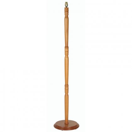 Oaks Lighting Wood Floor Lamp Base Cherrywood