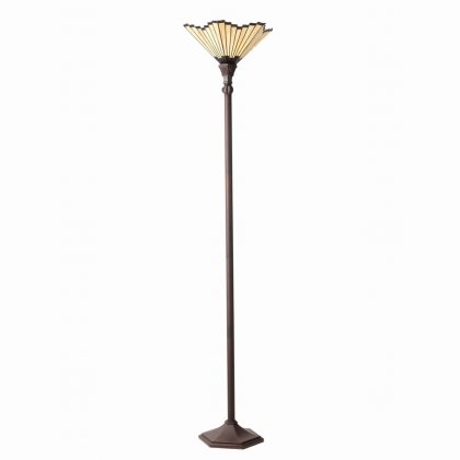 Oaks Lighting Tiffany Style Feste Floor Lamp