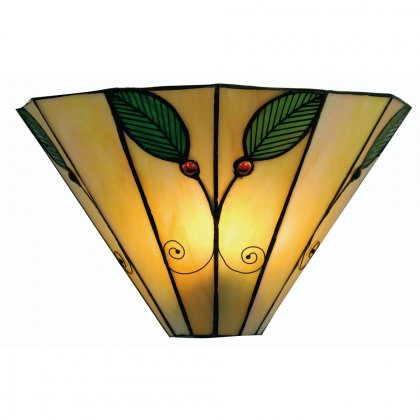 Oaks Lighting Tiffany Style Leaf Wall Light