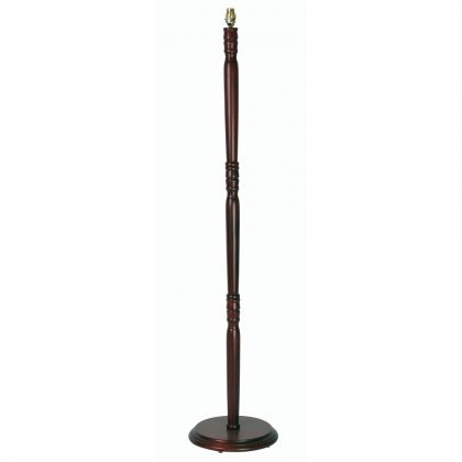 Oaks Lighting Wood Floor Lamp Base Mahogany