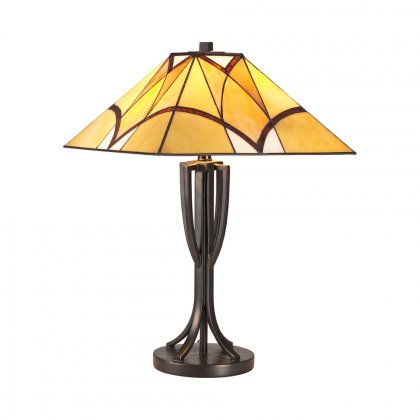 Oaks Lighting Tiffany Style Portia Table Lamp