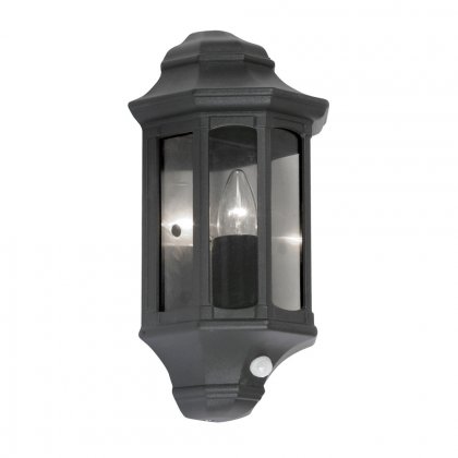 Oaks Lighting Westminster PIR Outdoor Wall Light Black