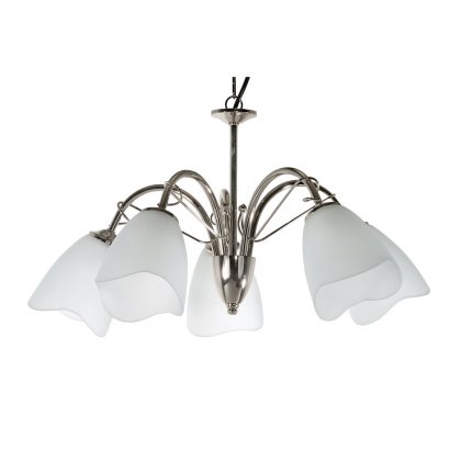 Oaks Lighting Turin 5 Light Chandelier Chrome