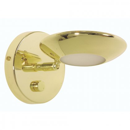 Oaks Lighting Trento Wall Light Polished Brass