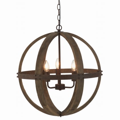 Oaks Lighting Torsten Pendant Wood