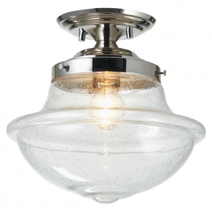 Oaks Lighting Lars Flush Ceiling Light Chrome