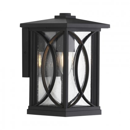 Oaks Lighting Orton Large Outdoor Wall Light Black