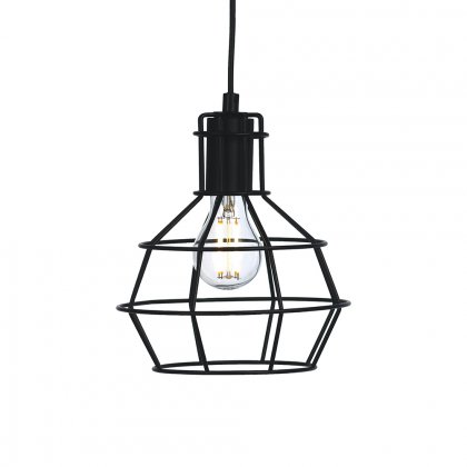 Oaks Lighting Kersen Single Pendant Black