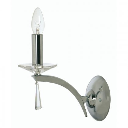 Oaks Lighting Wroxton Single Wall Light Chrome