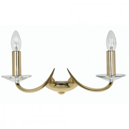 Oaks Lighting Bahia Double Wall Light Gold